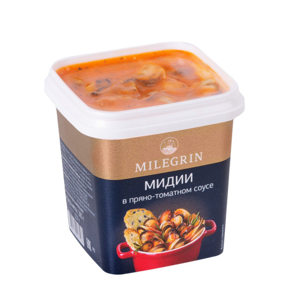 Мидии МЕРИДИАН Милегрин в пряно-томатном соусе 285гр